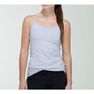 Lululemon Athletica Tank Top Size 6 Built in Bra Power Y Tank Luon Wee Stripe Gr